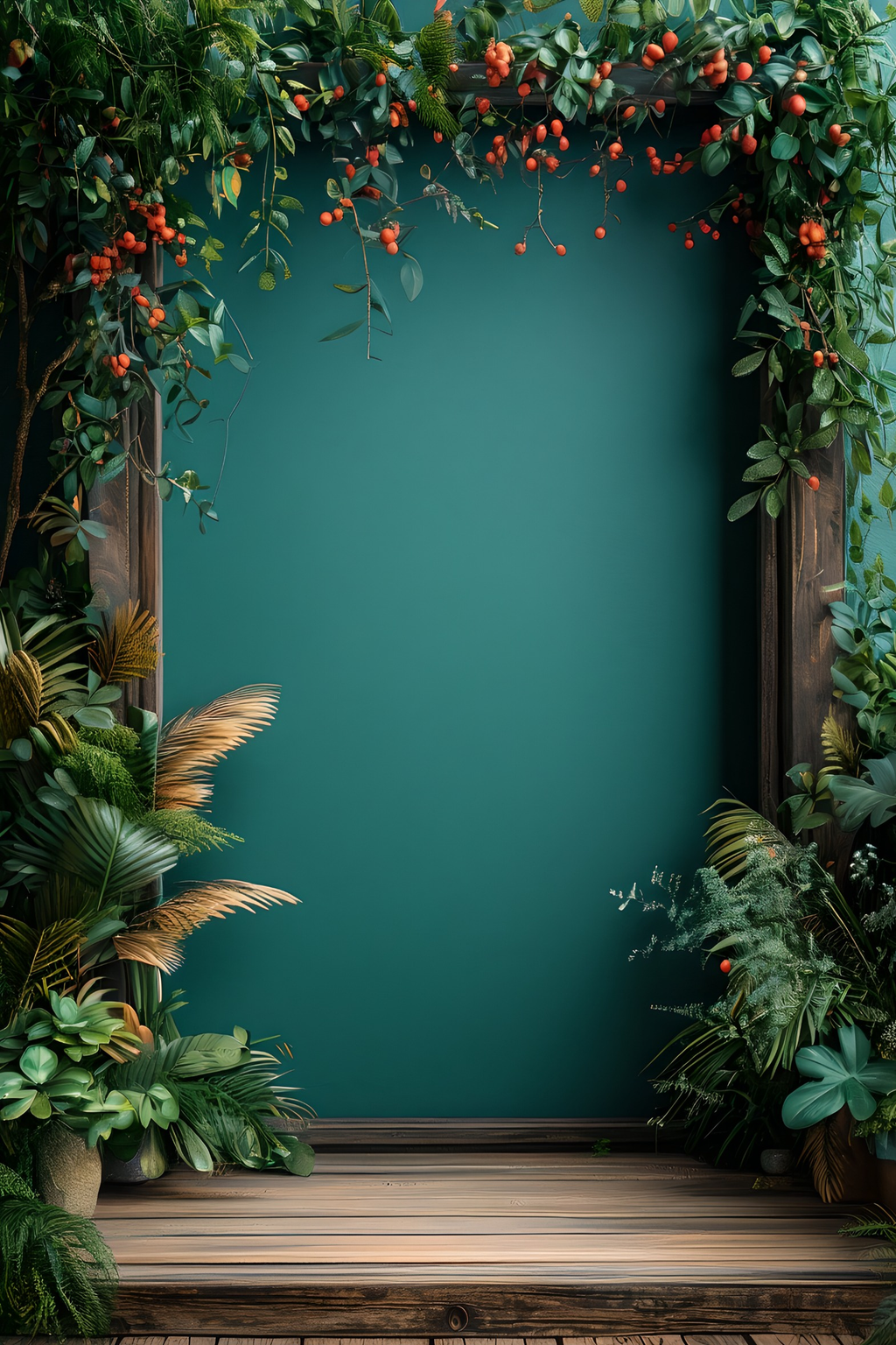 Emerald Garden Arch Backdrop